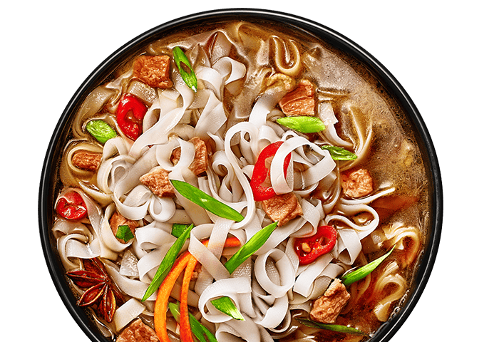 Glads Discovery ryžių makaronai su «Pho Bo» padažu