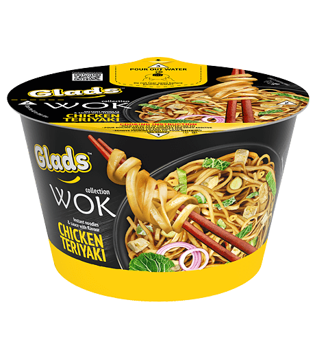Glads WOK makaronai su «Chicken&nbsp;teriyaki» padažu